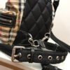 BB Medium Rucksack In Vintage Check Cotton Canvas-Sandy For Women, Bags 13in/33cm - Image 5