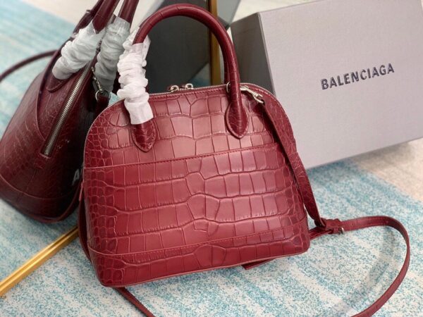 Balen Ville XXS Handbag In Dark Red, For Women,  Bags 8.6in/22cm - Image 3