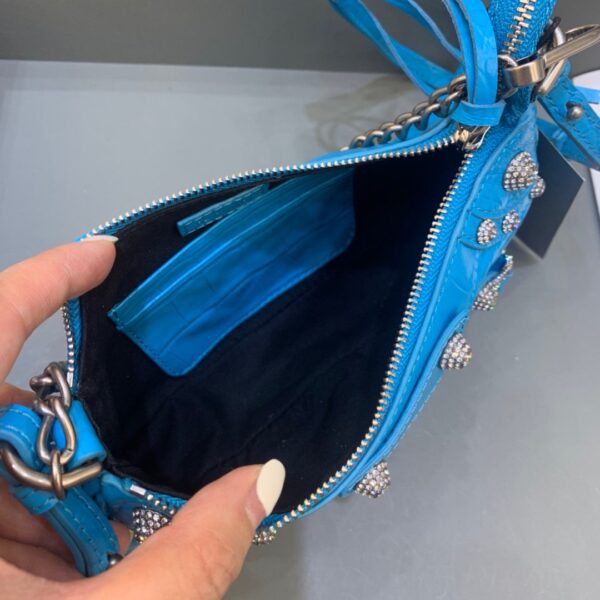 Balen Le Cagole Mini Bag With Chain Blue, For Women,  Bags 8.2in/21cm 69581423EJY4624 - Image 4