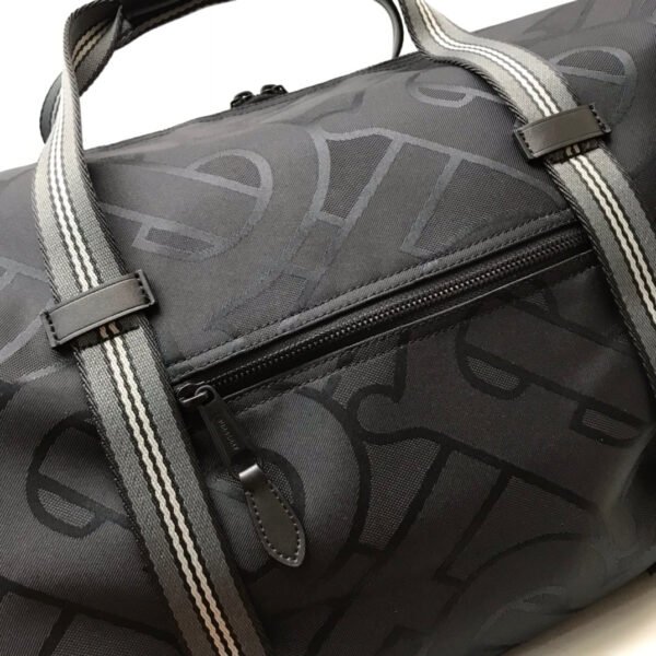 BB Monogram Recycled Polyester Jacquard Holdall Black For Men, Bags 19.7in/50cm - Image 4