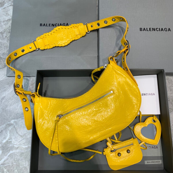 Balen Le Cagole XS Shoulder Bag In Yellow, For Women,  Bags 13in/33cm - Image 6