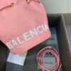 Balen Le Cagole Medium Bucket Bag In Light Pink, For Women,  Bags 11.8in/30cm - Image 3