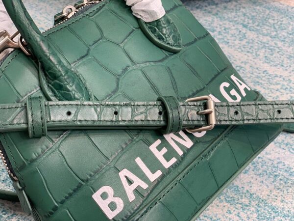 Balen Ville Mini Handbag In Dark Green, For Women,  Bags 4.7in/12cm - Image 5