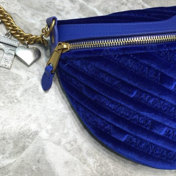 Balen Souvenir XXS Belt Bag In Blue, For Women,  Bags 11.8in/30cm - Image 8