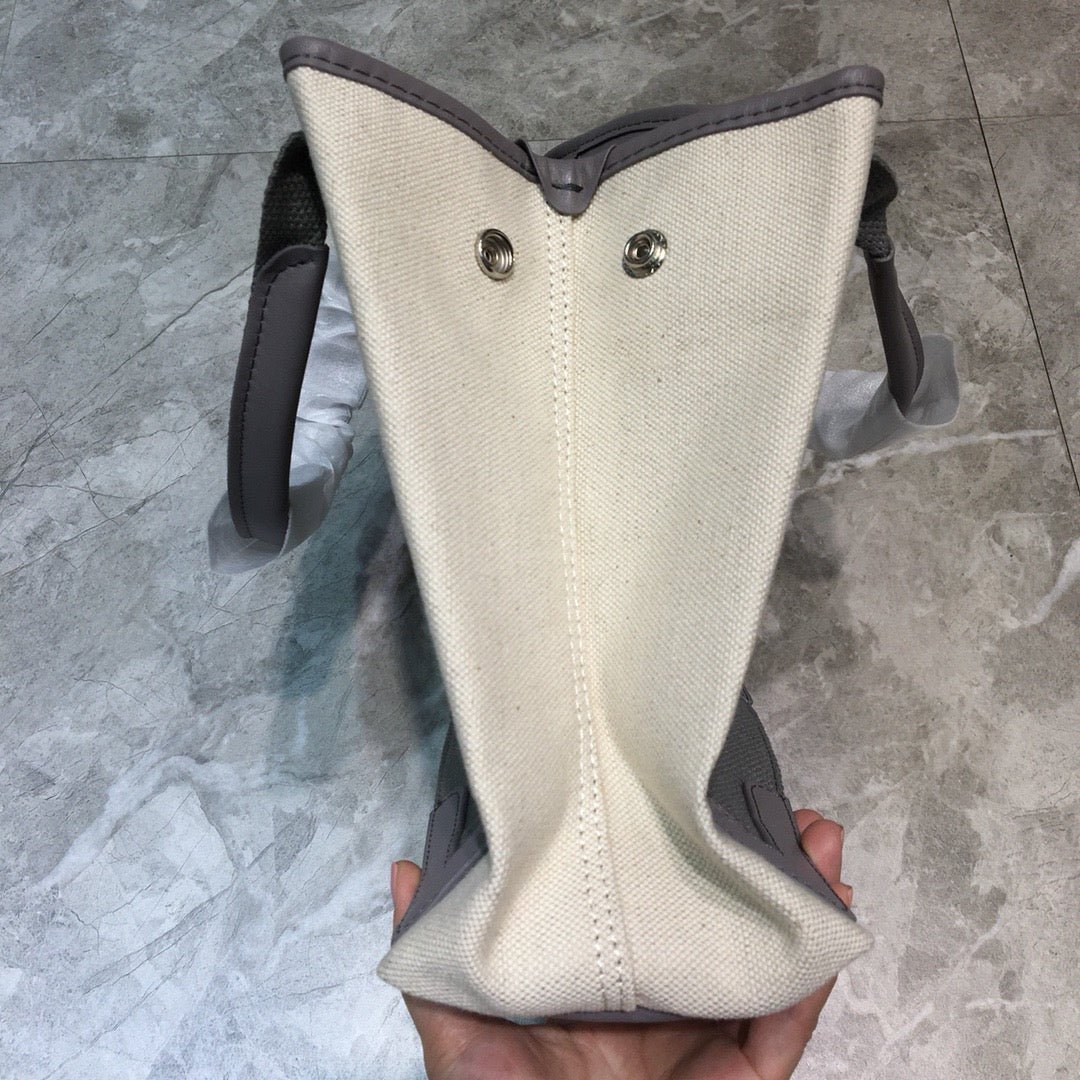 Balen Navy Small Cabas Tote Bag In Gray, For Women, Bags 18.5in/47cm - Image 7