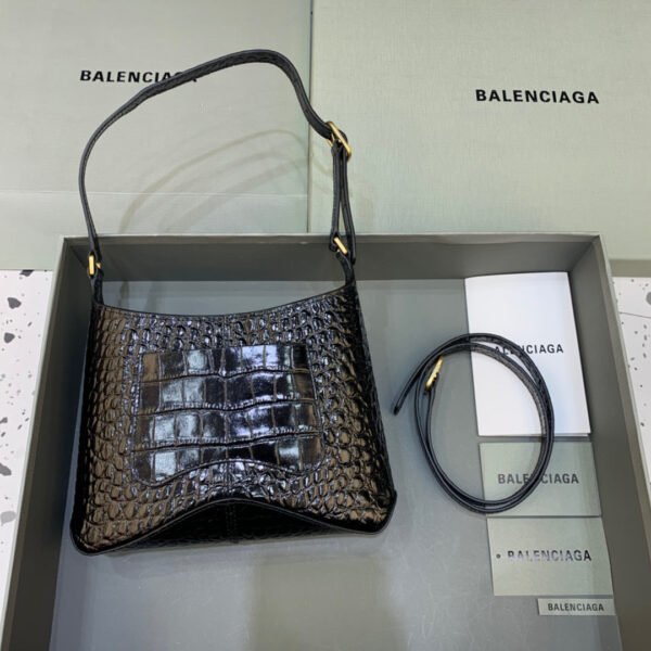 Balen XX Small Hobo Bag In Black, For Women,  Bags 7.8in/20cm 6955892108X1000 - Image 6