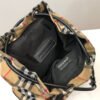 BB Medium Rucksack In Vintage Check Cotton Canvas-Sandy For Women, Bags 13in/33cm - Image 4
