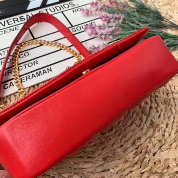 BB Quilted Medium Lola Bag Monogram Red For Women, Bags 11in/28cm - Image 6