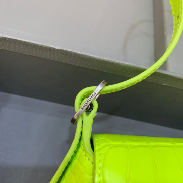 Balen XX Small Flap Bag Box Green Neon, For Women,  Bags 10.6in/27cm - Image 5