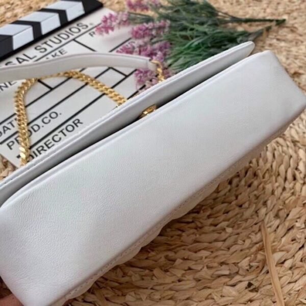 BB Quilted Medium Lola Bag Monogram White For Women, Bags 11in/28cm 80211061 - Image 8