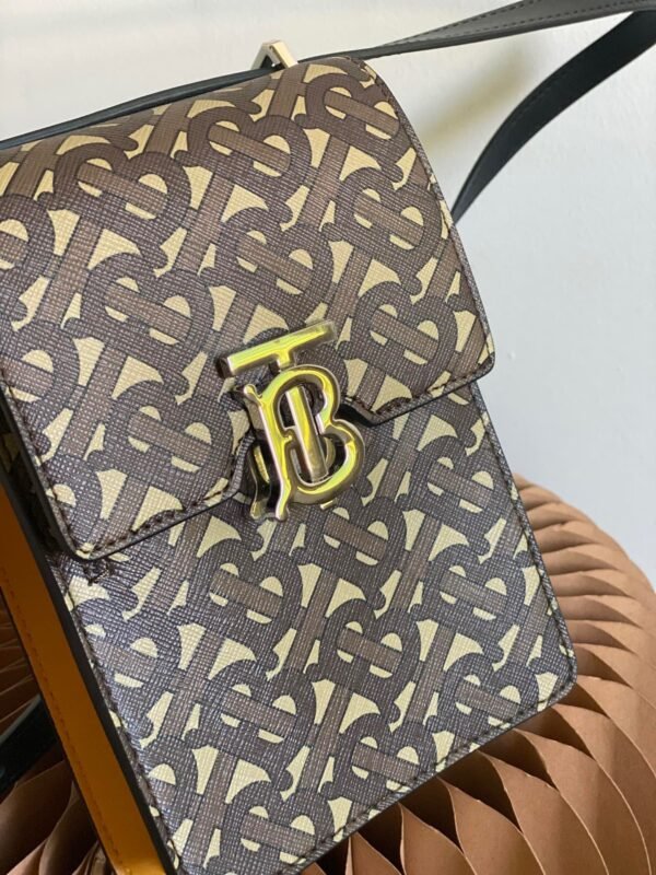 BB Monogram Print Robin Bag For Women, Women’s Bags 7.5in/19cm - Image 8