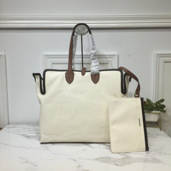 BB The Large Soft Cotton Canvas Belt Bag Brown For Women, Women’s Bags 16.5in/42cm - Image 7