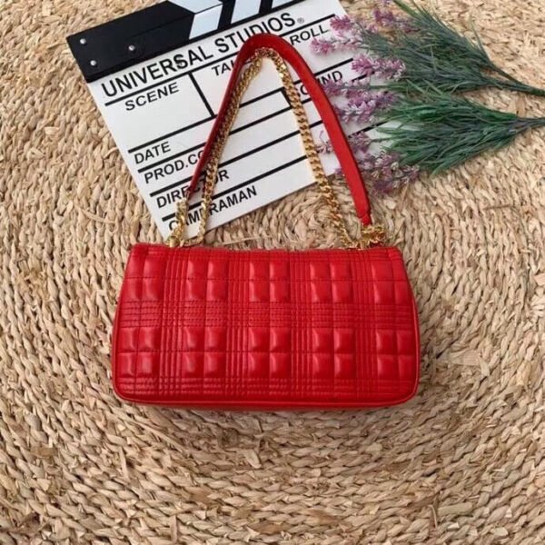 BB Quilted Medium Lola Bag Monogram Red For Women, Bags 11in/28cm - Image 8