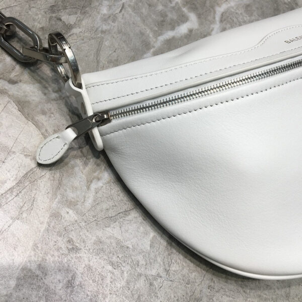 Balen Souvenir XXS Belt Bag In White, For Women,  Bags 11.8in/30cm - Image 7