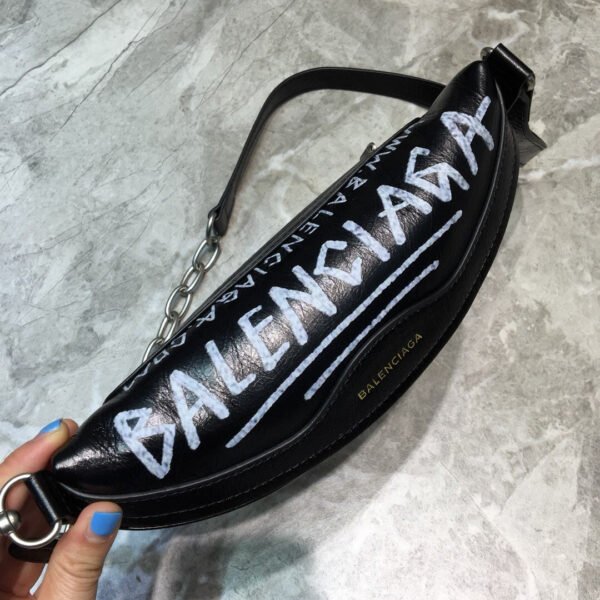Balen Souvenir XS Belt Bag In Black, For Women,  Bags 9.5in/24cm - Image 5