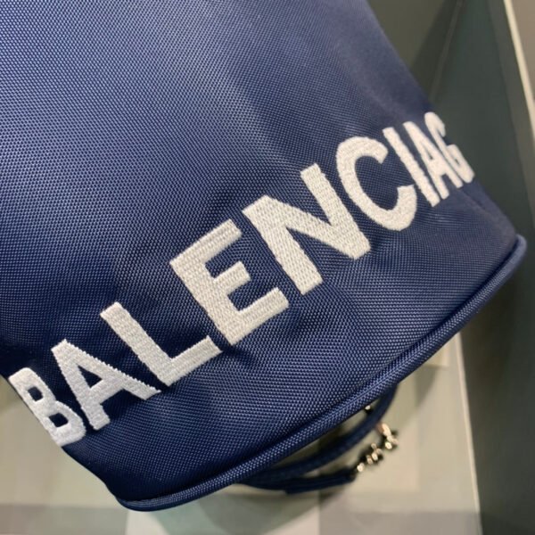 Balen Le Cagole Medium Bucket Bag In Dark Blue, For Women,  Bags 17.6in/45cm - Image 3