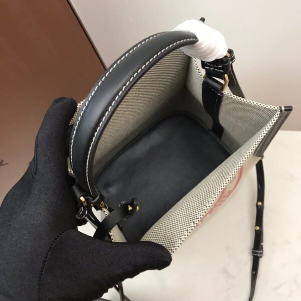 BB PeGucciy Small Canvas Bag Gray For Women, Bags 9.8in/25cm - Image 4