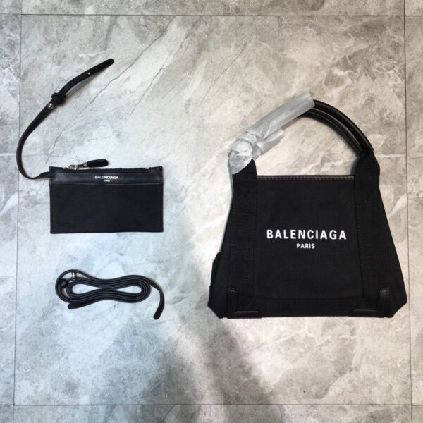 Balen Navy XS Tote Bag In Black, For Women,  Bags 12.6in/32cm 3903462HH3N1000