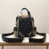 BB Medium Rucksack In Vintage Check Cotton Canvas-Sandy For Women, Bags 13in/33cm - Image 7