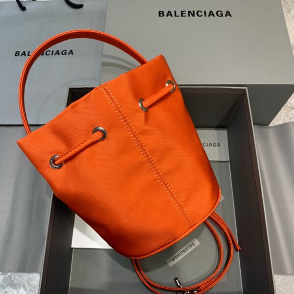 Balen Le Cagole Medium Bucket Bag In Orange, For Women,  Bags 11.8in/30cm - Image 5