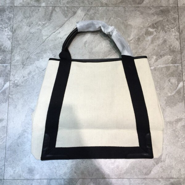 Balen Navy Medium Cabas Tote Bag In Black, For Women,  Bags 14.1in/36cm 5812922HH3N9260 - Image 8