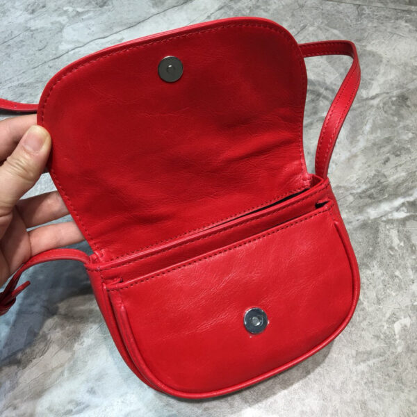 Balen Leader Soft Round Cross Bag In Red, For Women,  Bags 6.3in/16cm - Image 3