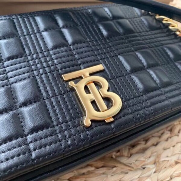 BB Quilted Medium Lola Bag Monogram Black For Women, Bags 11in/28cm 80217011 - Image 6