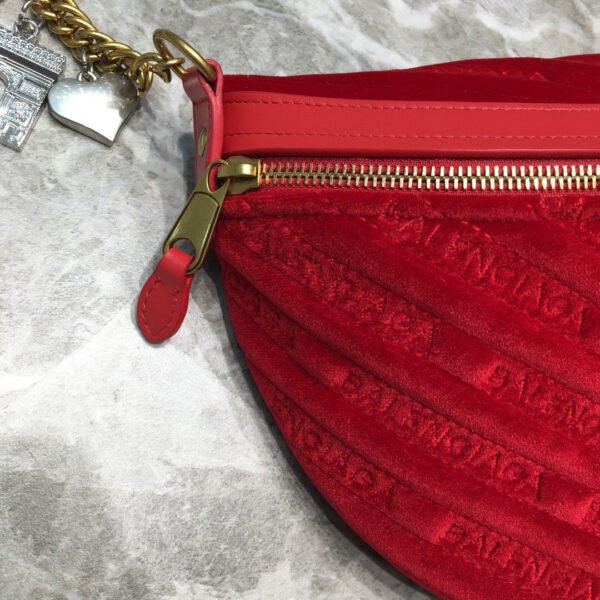 Balen Souvenir XXS Belt Bag In Red, For Women,  Bags 11.8in/30cm - Image 2