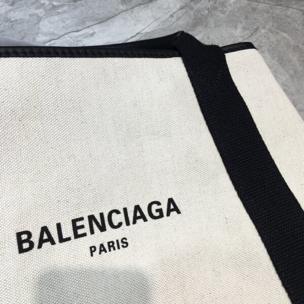 Balen Navy Medium Cabas Tote Bag In Black, For Women,  Bags 14.1in/36cm 5812922HH3N9260 - Image 7