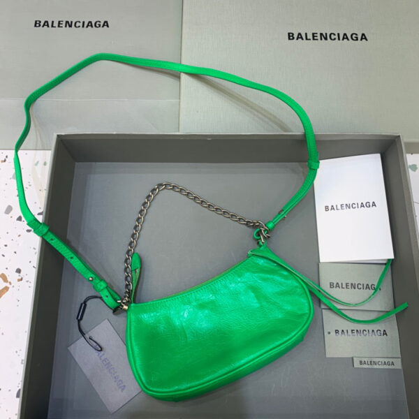 Balen Le Cagole Mini Bag With Chain In Green, For Women,  Bags 8.2in/21cm - Image 7