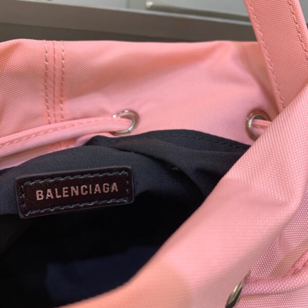 Balen Le Cagole Medium Bucket Bag In Light Pink, For Women,  Bags 11.8in/30cm - Image 8