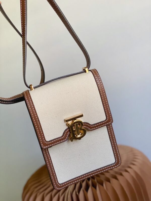 BB Robin Bag Cotton Canvas Cream For Women, Bags 7.5in/14cm 80316491 - Image 5