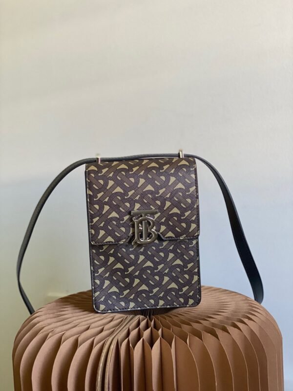 BB Monogram Print Robin Bag For Women, Women’s Bags 7.5in/19cm - Image 5