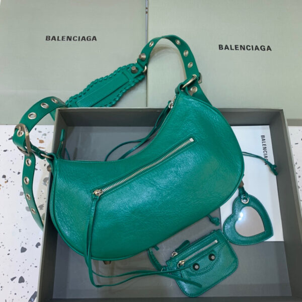 Balen Le Cagole XS Shoulder Bag In Dark Green, For Women,  Bags 13in/33cm - Image 5