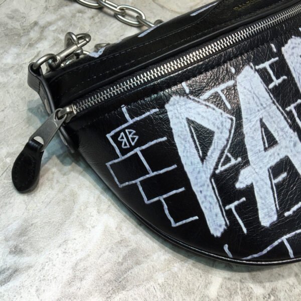 Balen Souvenir XS Belt Bag In Black, For Women,  Bags 9.5in/24cm - Image 7