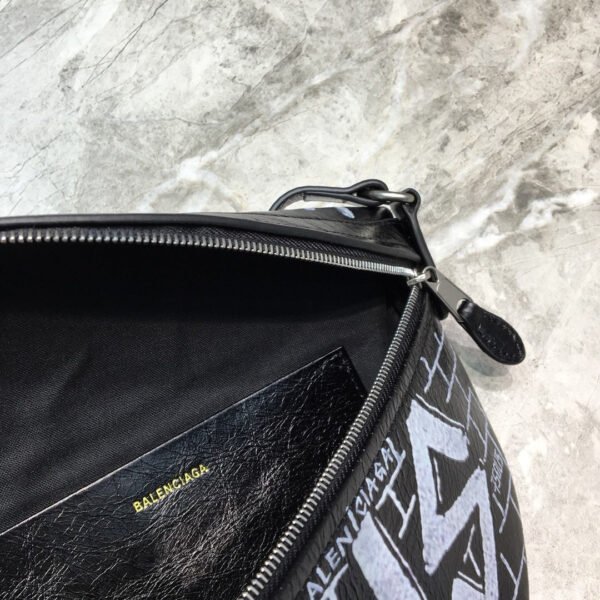 Balen Souvenir XS Belt Bag In Black, For Women,  Bags 9.5in/24cm - Image 6