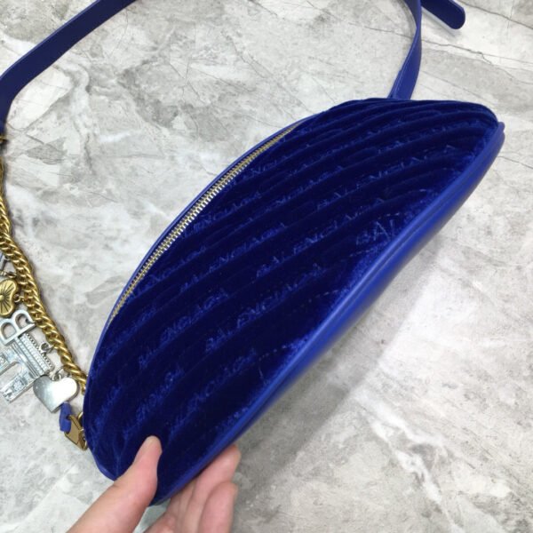 Balen Souvenir XXS Belt Bag In Blue, For Women,  Bags 11.8in/30cm - Image 6
