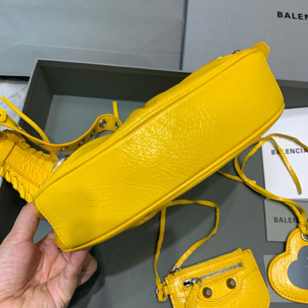 Balen Le Cagole XS Shoulder Bag In Yellow, For Women,  Bags 10.2in/26cm - Image 3