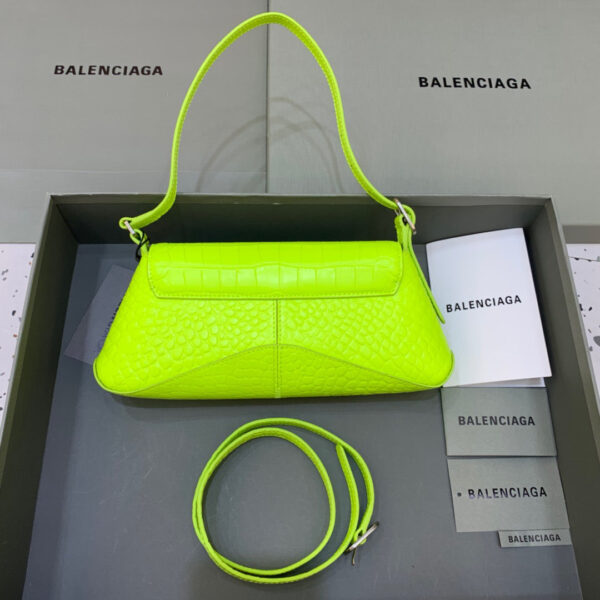 Balen XX Small Flap Bag Box Green Neon, For Women,  Bags 10.6in/27cm - Image 4