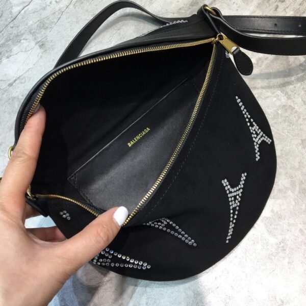 Balen Souvenir XS Belt Bag In Black, For Women,  Bags 9.5in/24cm - Image 6