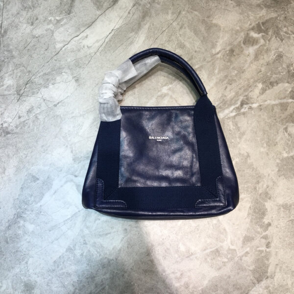 Balen Navy XS Tote Bag In Blue, For Women,  Bags 12.6in/32cm - Image 2