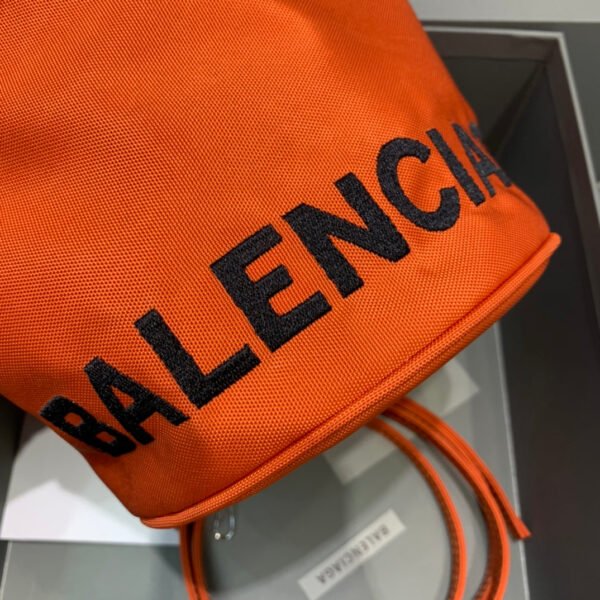 Balen Le Cagole Medium Bucket Bag In Orange, For Women,  Bags 11.8in/30cm - Image 4
