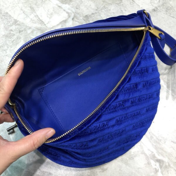 Balen Souvenir XXS Belt Bag In Blue, For Women,  Bags 11.8in/30cm - Image 4