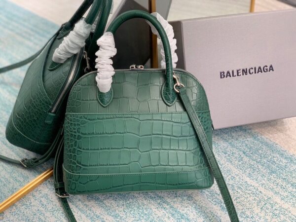 Balen Ville XXS Handbag In Dark Green, For Women,  Bags 8.6in/22cm - Image 3