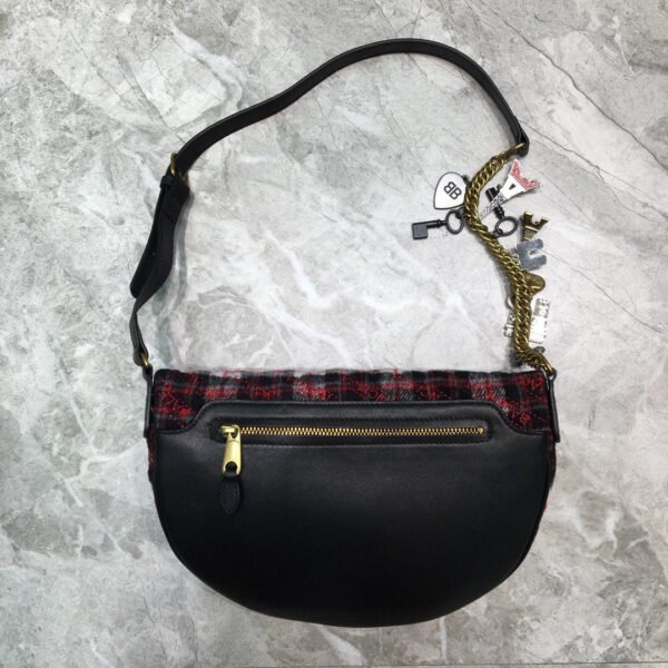Balen Souvenir XXS Belt Bag In Checkered Red, For Women,  Bags 11.8in/30cm - Image 2
