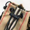 BB Icon Stripe Nylon Drawcord Pouch Archive Beige For Women, Bags 7.7in/19.5cm - Image 9