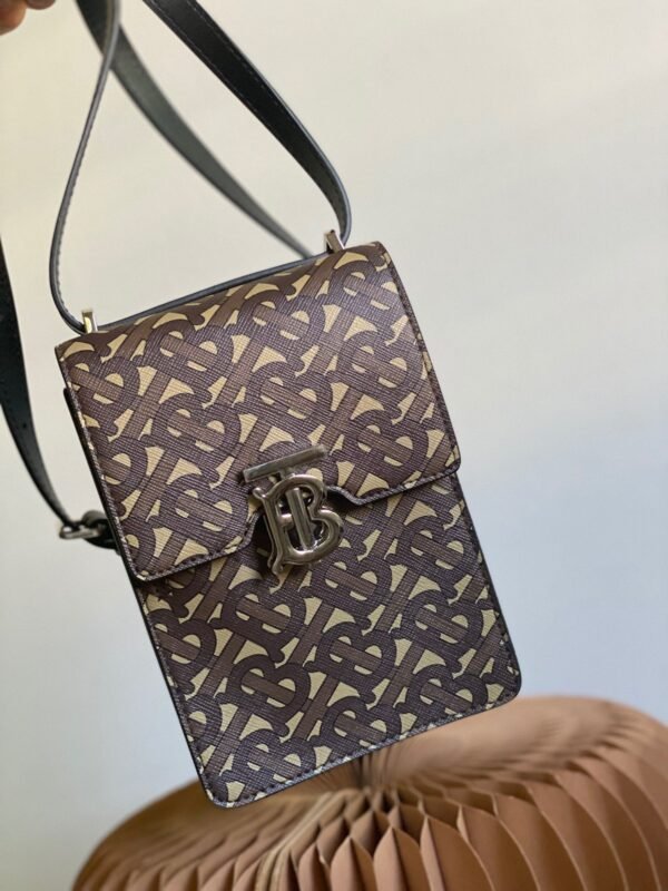 BB Monogram Print Robin Bag For Women, Women’s Bags 7.5in/19cm - Image 3