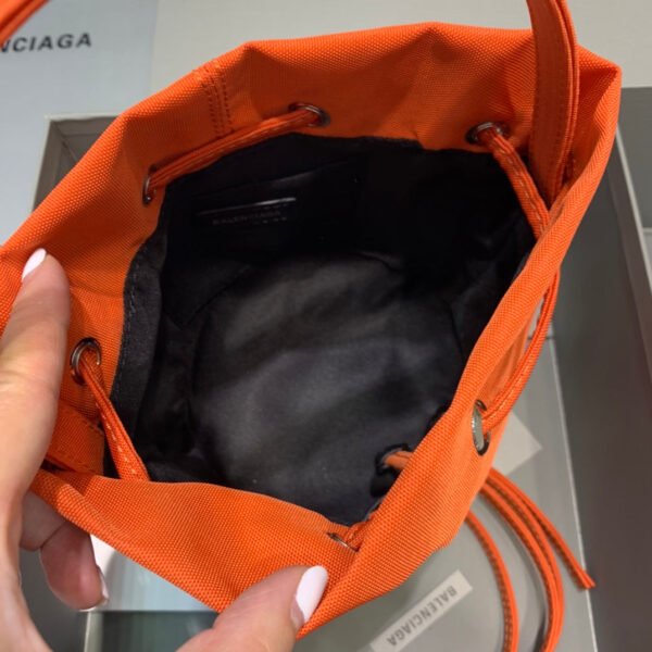 Balen Le Cagole Medium Bucket Bag In Orange, For Women,  Bags 11.8in/30cm - Image 3