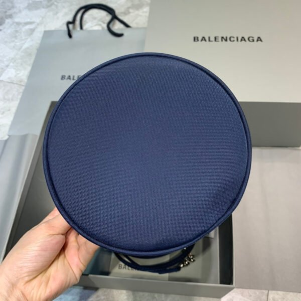 Balen Le Cagole Medium Bucket Bag In Dark Blue, For Women,  Bags 17.6in/45cm - Image 2