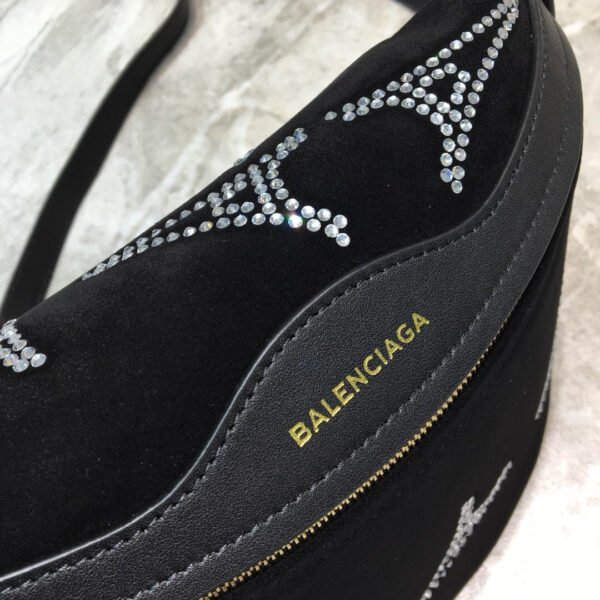 Balen Souvenir XS Belt Bag In Black, For Women,  Bags 9.5in/24cm - Image 3